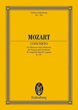 Wolfgang Amadeus Mozart Notenblätter KONZERT B-DUR KV191