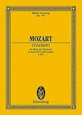 Wolfgang Amadeus Mozart Notenblätter Konzert D-Dur KV412