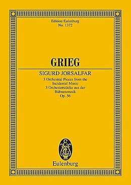 Edvard Hagerup Grieg Notenblätter Sigurd Jorsalfar op.56