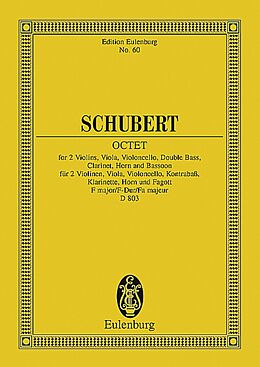 Franz Schubert Notenblätter Oktett F-Dur op.166 D803