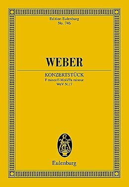 Carl Maria von Weber Notenblätter Konzertstück f-Moll op.79 WeVN17