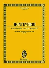 Claudio Monteverdi Notenblätter Vespro della Beata Vergine SV206