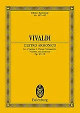 Antonio Vivaldi Notenblätter Lestro armonico op.3,1-12