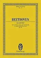 Ludwig van Beethoven Notenblätter Streichquartett f-Moll op.95
