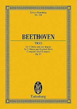 Ludwig van Beethoven Notenblätter Trio C-Dur op.87