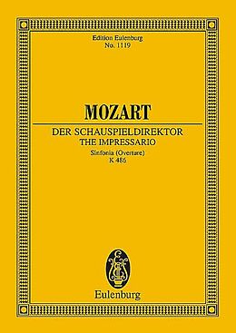 Wolfgang Amadeus Mozart Notenblätter Der Schauspieldirektor Sinfonia (Overture) KV486