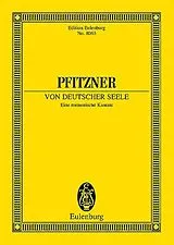Hans Pfitzner Notenblätter Von deutscher Seele op.28