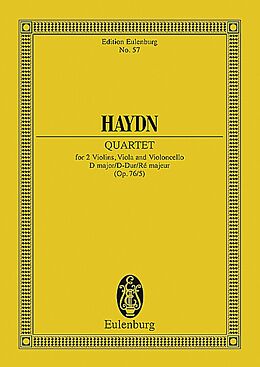 Franz Joseph Haydn Notenblätter Streichquartett D-Dur op.76,5