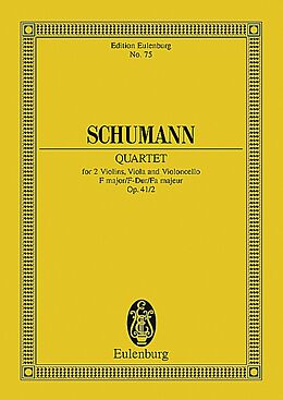 Robert Schumann Notenblätter Streichquartett F-Dur op.41,2