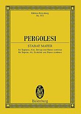Giovanni Battista Pergolesi Notenblätter Stabat mater für Sopran