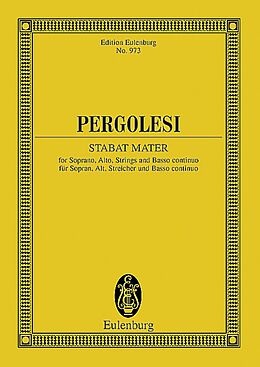 Giovanni Battista Pergolesi Notenblätter Stabat mater
