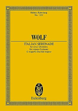 Hugo Wolf Notenblätter Italienische Serenade G-Dur