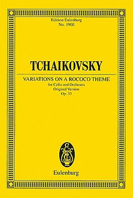 Peter Iljitsch Tschaikowsky Notenblätter Rokoko-Variationen op.33