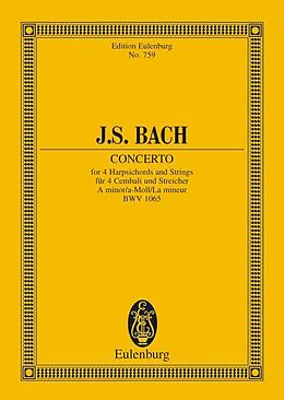 Johann Sebastian Bach Notenblätter Konzert a-Moll BWV1065