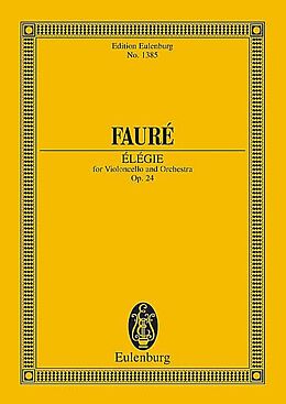 Gabriel Urbain Fauré Notenblätter Elegie op.24