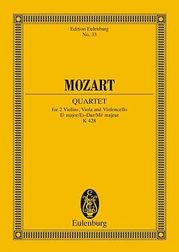 Wolfgang Amadeus Mozart Notenblätter Streichquartett Es-Dur KV428