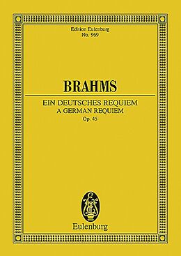 Johannes Brahms Notenblätter Ein deutsches Requiem op.45