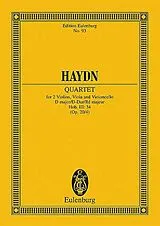 Franz Joseph Haydn Notenblätter Streichquartett D-Dur op.20,4