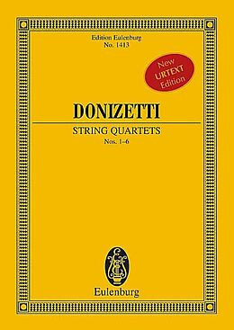 Gaetano Donizetti Notenblätter Streichquartette Nr.1-6