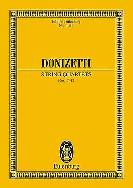 Gaetano Donizetti Notenblätter Streichquartett Nr.7-12