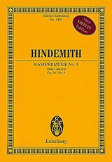 Paul Hindemith Notenblätter Kammermusik Nr.5 op.36,4