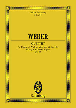 E-Book (pdf) Quintet Bb major von Carl Maria von Weber