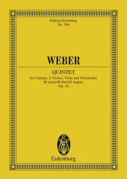 E-Book (pdf) Quintet Bb major von Carl Maria von Weber
