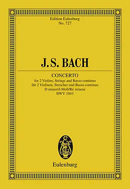 E-Book (pdf) Concerto D minor von Johann Sebastian Bach