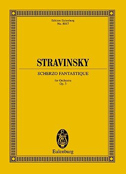 Igor Strawinsky Notenblätter Scherzo fantastique op.3