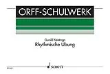 Gunild Keetman Notenblätter Rhythmische Übung