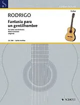 Joaquin Rodrigo Notenblätter Fantasia para un gentilhombre
