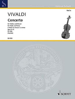 Antonio Vivaldi Notenblätter Concerto a-Moll op.3,6 RV356