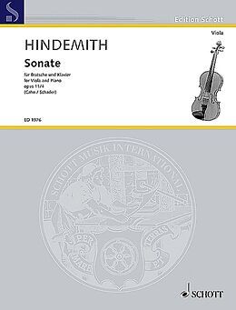 Paul Hindemith Notenblätter Sonate F-Dur op.11,4
