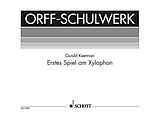 Carl Orff Notenblätter Erstes Spiel am Xylophon