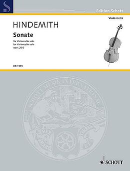 Paul Hindemith Notenblätter Sonate op.25,3