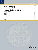 Harald Genzmer Notenblätter Neuzeitliche Etüden Band 1
