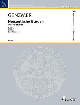 Harald Genzmer Notenblätter Neuzeitliche Etüden Band 1