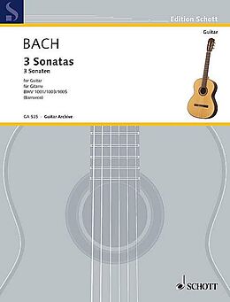 Johann Sebastian Bach Notenblätter 3 Sonatas from the Sonatas for solo Violin BWV1001/3/5