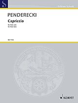 Krzysztof Penderecki Notenblätter Capriccio