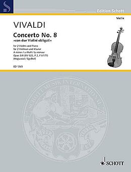 Antonio Vivaldi Notenblätter Concerto a-Moll op.3,8