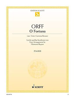 Carl Orff Notenblätter O Fortuna