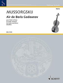 Modest Mussorgski Notenblätter Air de Boris Godounov Nr. 21