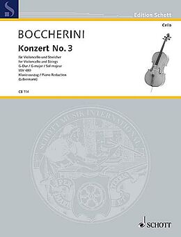 Luigi Boccherini Notenblätter Konzert No. 3 G-Dur WV 480
