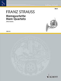 Franz Strauss Notenblätter Hornquartette