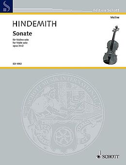 Paul Hindemith Notenblätter Sonate op. 31/2