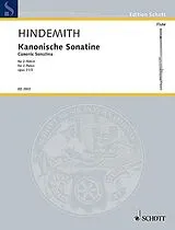 Paul Hindemith Notenblätter Kanonische Sonatine op.31,3