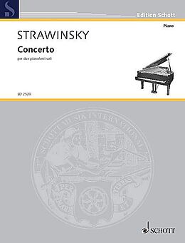 Igor Strawinsky Notenblätter Concerto
