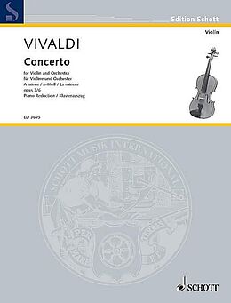 Antonio Vivaldi Notenblätter Konzert a-Moll op.3,6