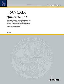 Jean Francaix Notenblätter Quintett No. 1
