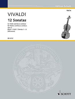 Antonio Vivaldi Notenblätter 12 Sonaten op.2 Band 1